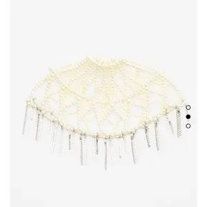 Zara | Accessories | Gorgeous Zara Nwt Jewel Pearl Cap 